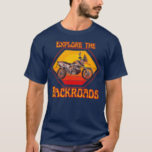 Motorcycle Explore the Backroads  (3)  T-Shirt