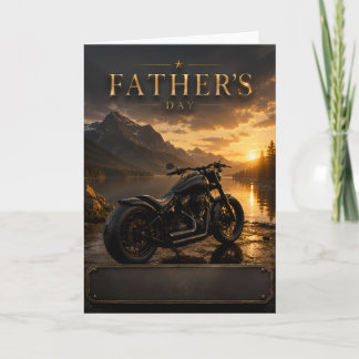 Motorcycle Father's Day Greeting Card