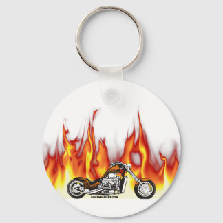 Motorcycle Fire Keychain