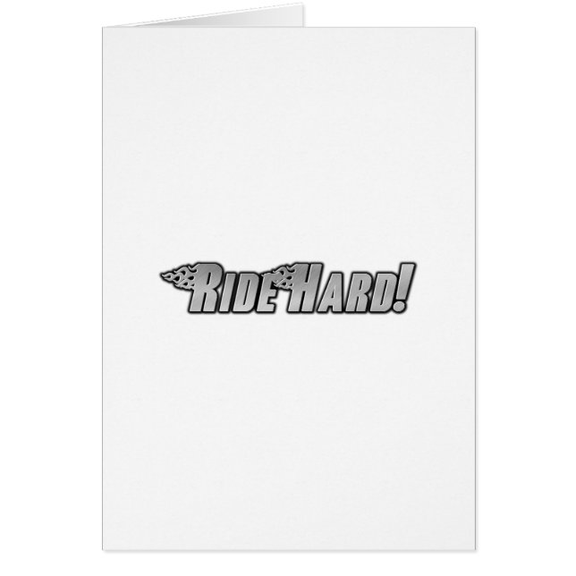 Motorcycle Flames - Ride Hard (Front)