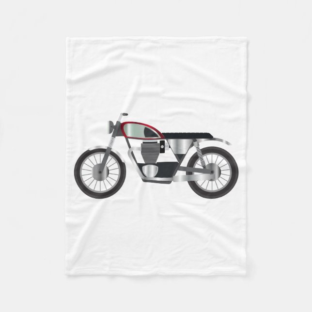 Motorcycle Fleece Blanket (Front)