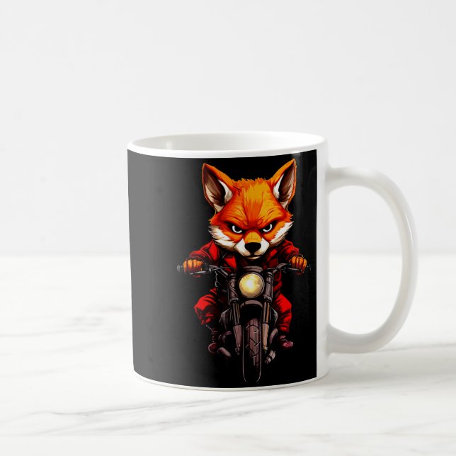 Motorcycle Foxes  Coffee Mug (Right)