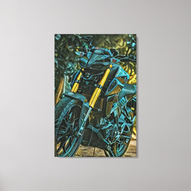 Motorcycle gift canvas print (Front)