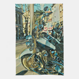 Motorcycle gift kitchen towel