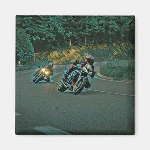 Motorcycle gift magnet