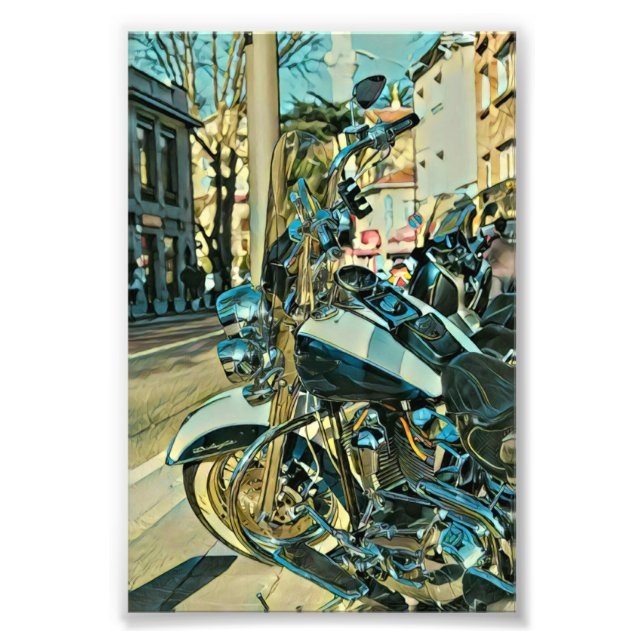 Motorcycle gift photo print (Front)