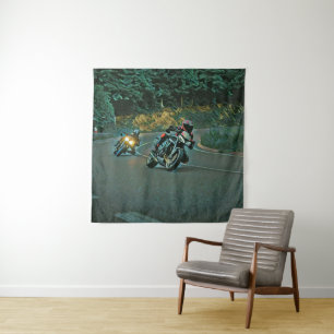 Motorcycle gift tapestry