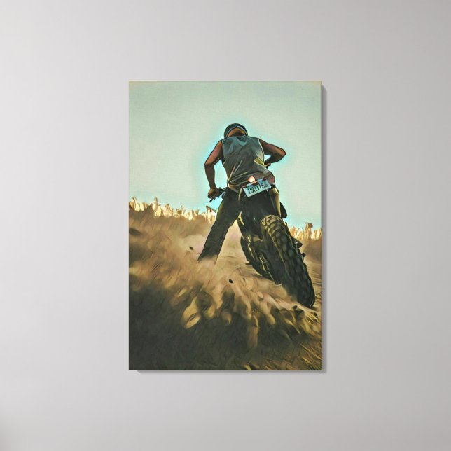 motorcycle gifts for dad canvas print (Front)