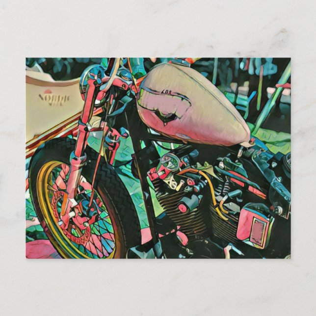 motorcycle gifts for dad postcard (Front)