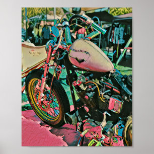 motorcycle gifts for dad poster