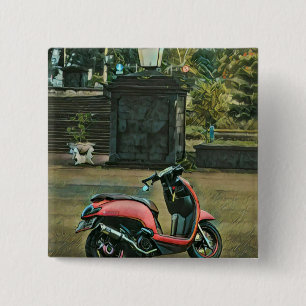 motorcycle gifts for him 2 inch square button