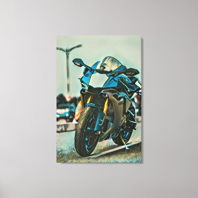 motorcycle gifts for him canvas print (Front)