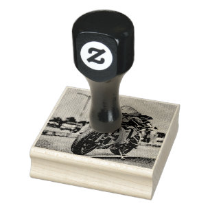 motorcycle gifts for him rubber stamp