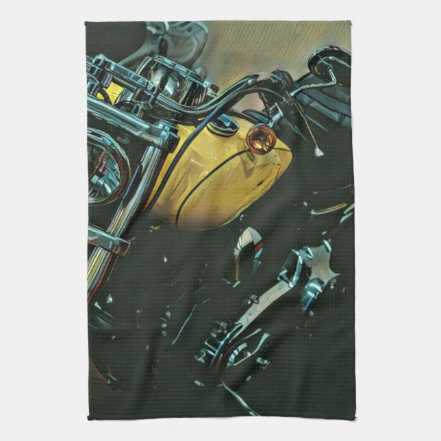 Motorcycle gifts kitchen towel (Vertical)