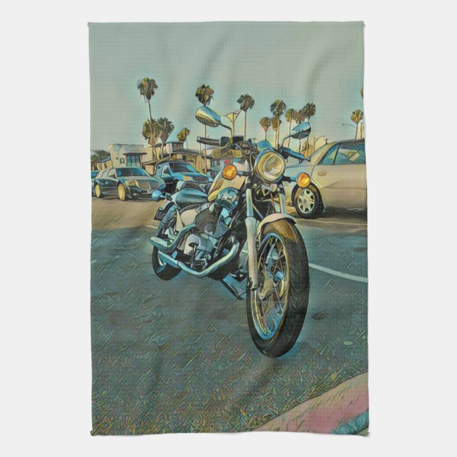 Motorcycle gifts kitchen towel (Vertical)