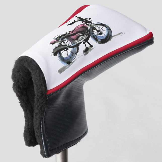 Motorcycle Golf Head Cover (3/4 Front)
