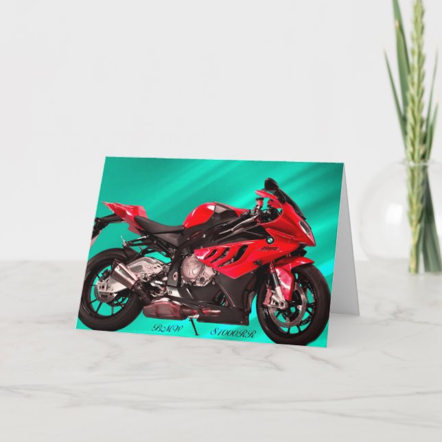 Motorcycle greeting card (Front)