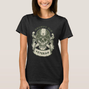 MOTORCYCLE GRUMPY OLD VETERAN Retirement T-Shirt