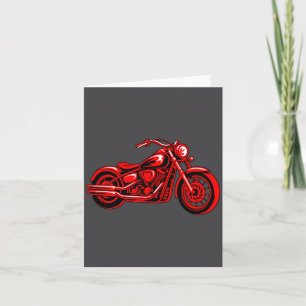 Motorcycle Heart Biker Valentines Day Rider Couple Card