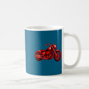 Motorcycle Heart Biker Valentines Day Rider Couple Coffee Mug