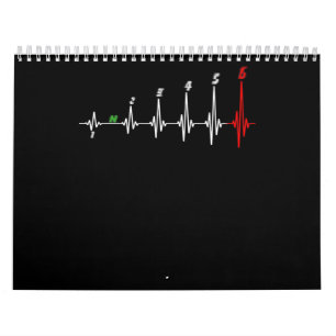 Motorcycle Heartbeat Speed Bike Motocross Calendar