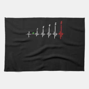 Motorcycle Heartbeat Speed Bike Motocross Kitchen Towel