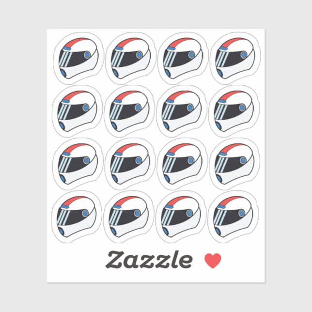 Motorcycle Helmet Moto Racer Sports Doodle Planner (Sheet)