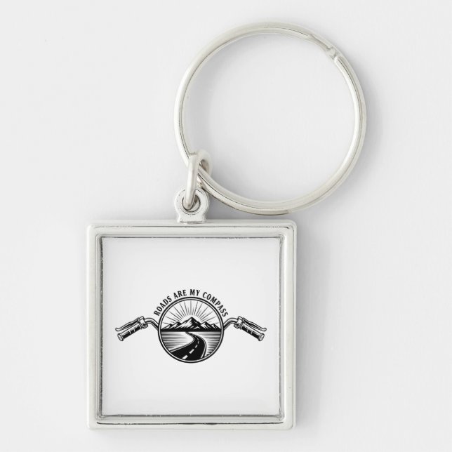 Motorcycle Horizon Adventure      Keychain (Front)