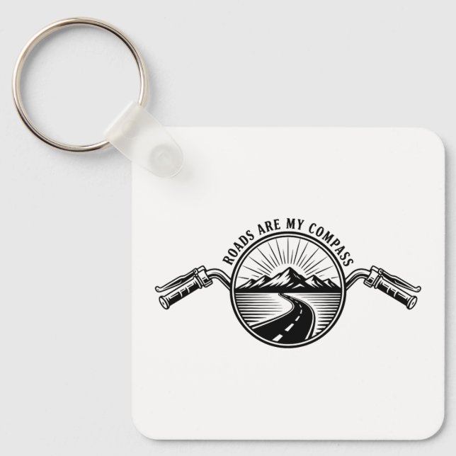 Motorcycle Horizon Adventure      Keychain (Front)