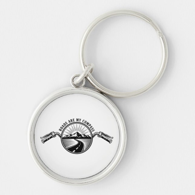 Motorcycle Horizon Adventure      Keychain (Front)