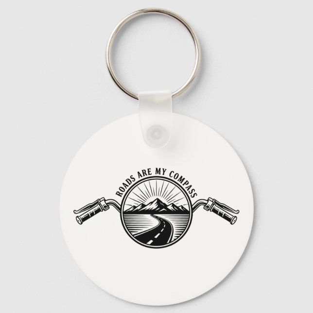 Motorcycle Horizon Adventure      Keychain (Front)