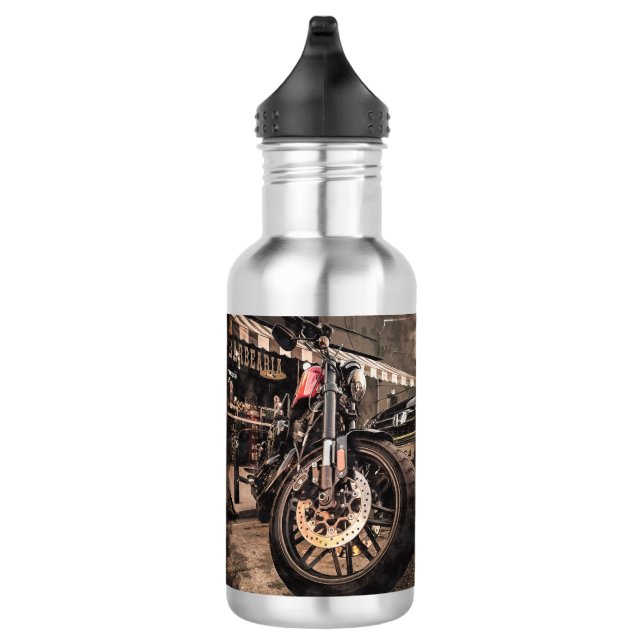 Motorcycle Illustration  532 Ml Water Bottle (Right)
