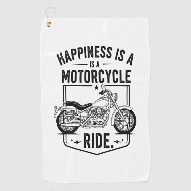 Motorcycle in Desert Cactus Western Set (3) Golf Towel (Front)