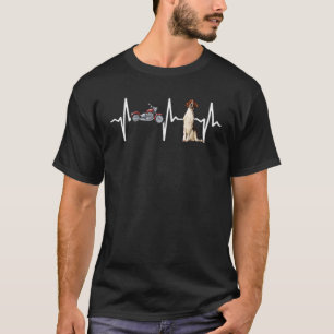 Motorcycle Irish Red And White Setter Heartbeat Do T-Shirt
