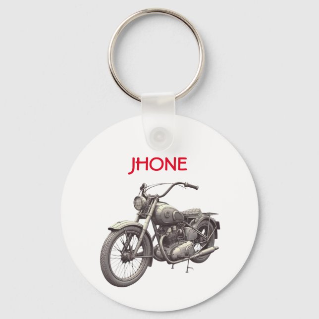 Motorcycle Keychain  (Front)