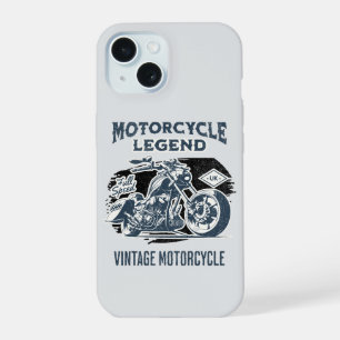 Motorcycle Legend Vintage Retro iPhone 15 Case