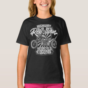 Motorcycle Legends On The Highway Art Gift T-Shirt