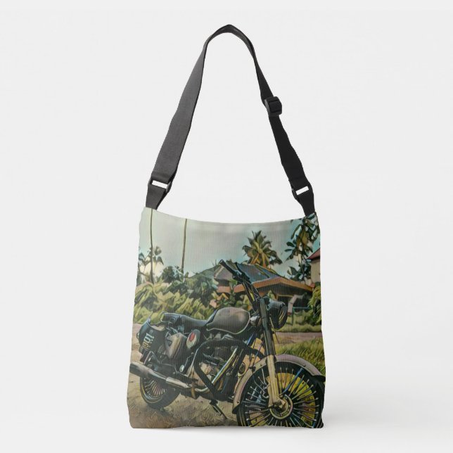 Motorcycle lover gift crossbody bag (Front)