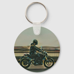 Motorcycle lover gift keychain