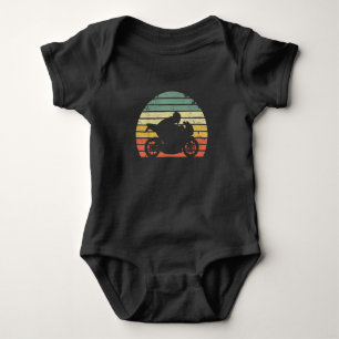 Motorcycle Lover Vintage Retro Baby Bodysuit