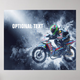 Motorcycle Madness Explosions Poster