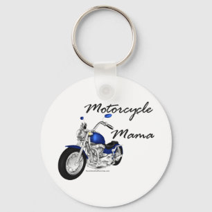 Motorcycle Mama Keychain