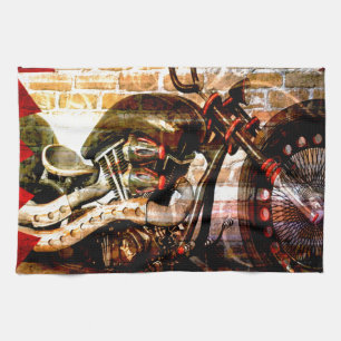 Motorcycle Mania Kitchen Towel