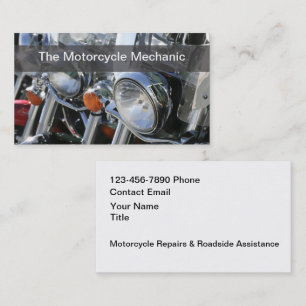 Motorcycle Mechanic Repairman Business Cards