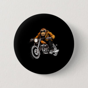 Motorcycle Monkeys 2 Inch Round Button