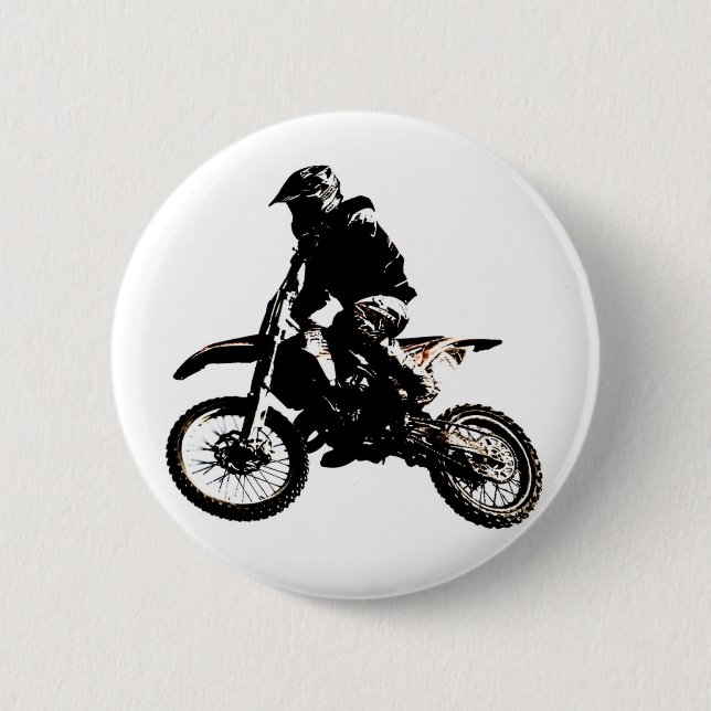 Motorcycle Motocross 2 Inch Round Button (Front)
