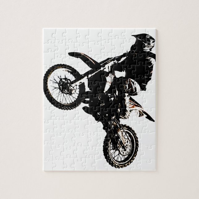 Motorcycle Motocross Jigsaw Puzzle (Vertical)