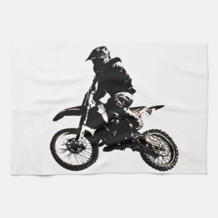 Motorcycle Motocross Kitchen Towel