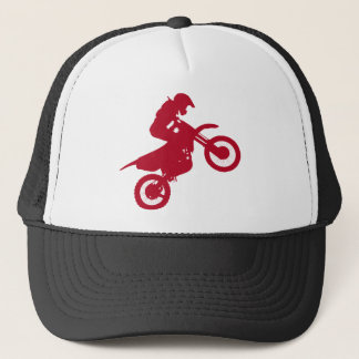 motorcycle motocross performing acrobatics trucker hat