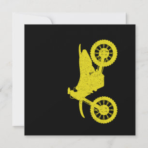 Motorcycle Motocycle Motocross Dirt Bike Motorbike Invitation
